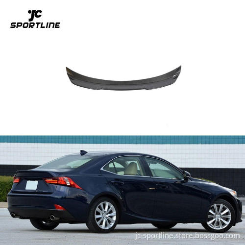 Carbon Fiber Rear Trunk Spoiler Boot Wing Lip for Lexus IS IS250 IS300 IS350 Sedan 2014-2020